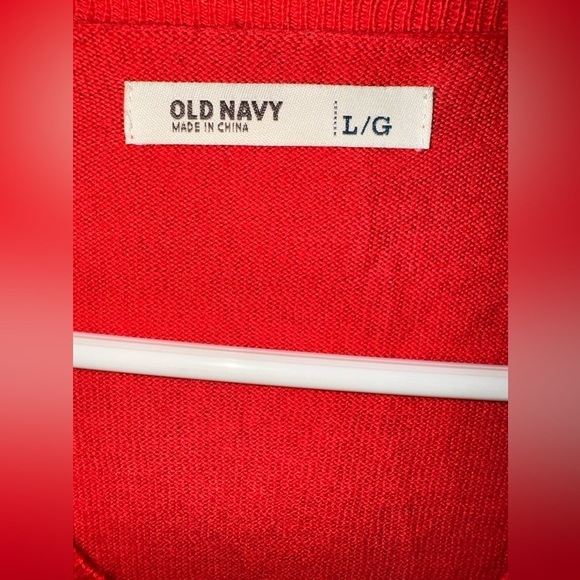 Old Navy red sweater cardigan - Picture 4 of 6